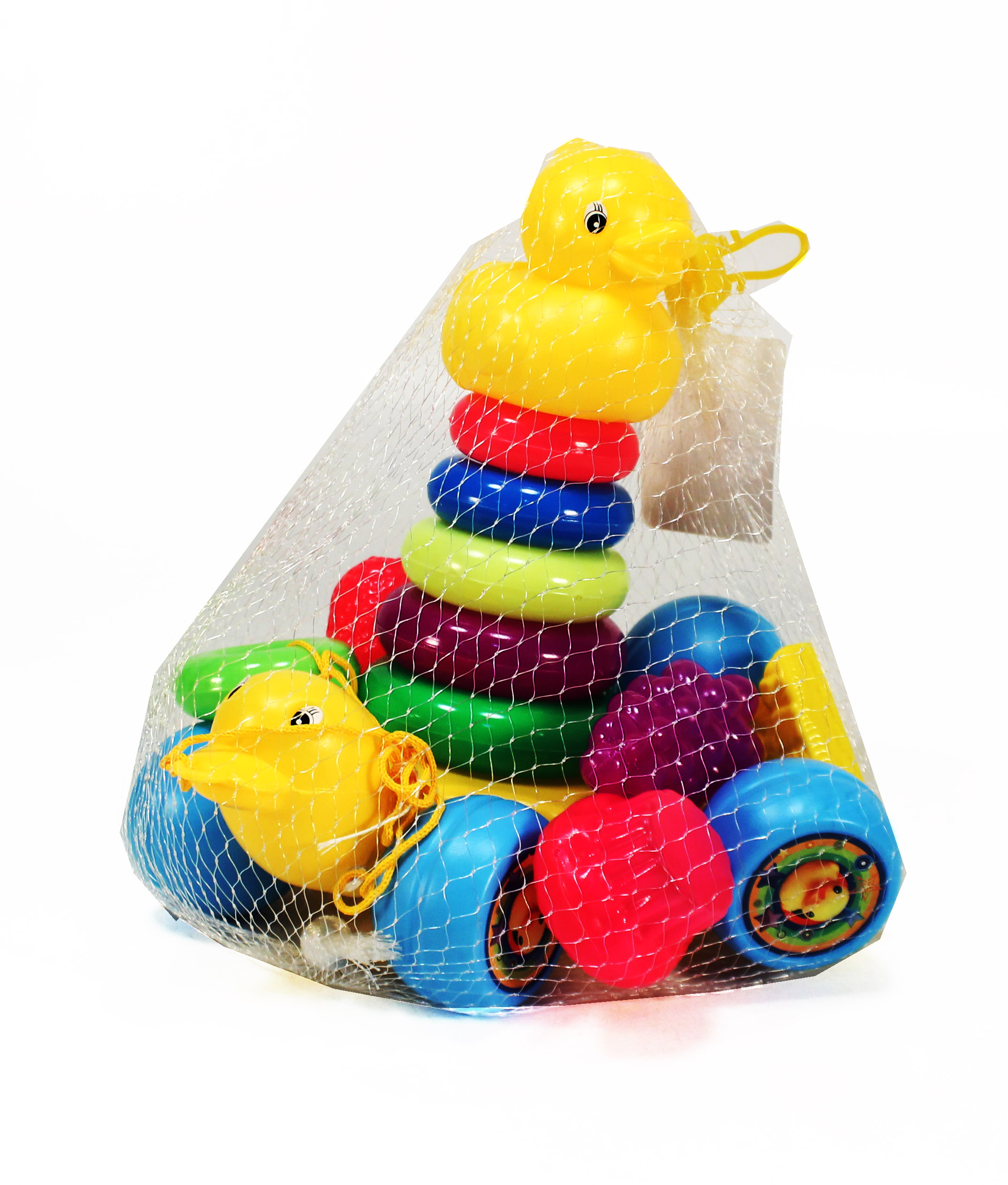 ^Ring Donat Kepala Bebek + Buah Roda Jala @60