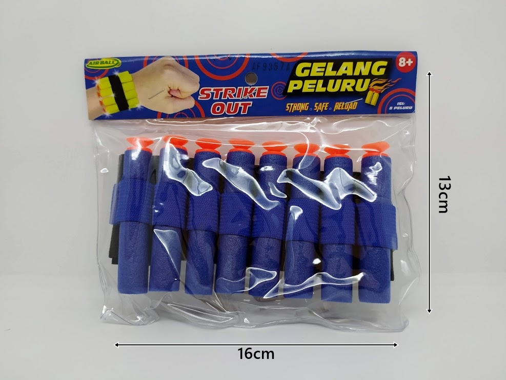 #Gelang Peluru 8pcs Strike Out Ktg @75 