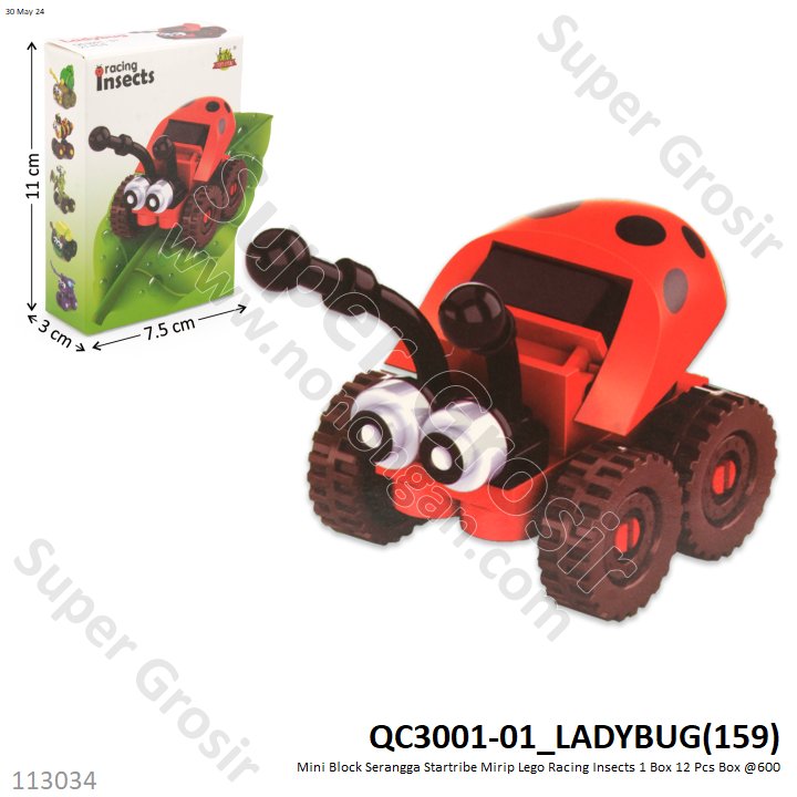 (ONLINE) Mini Block Serangga Startribe Racing Insects  Box @1