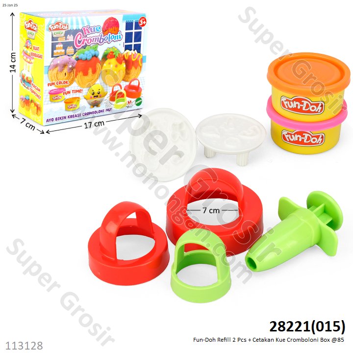 Fun-Doh Kue Cromboloni Box @85