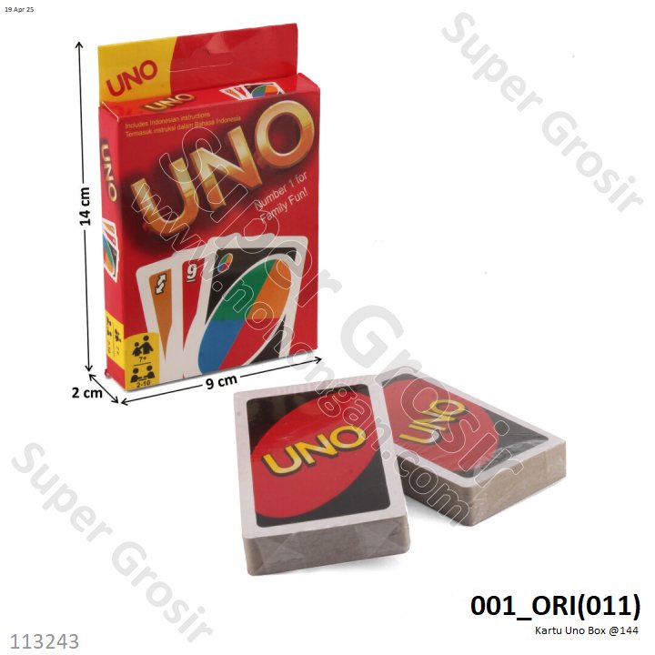 Kartu Uno Box @288