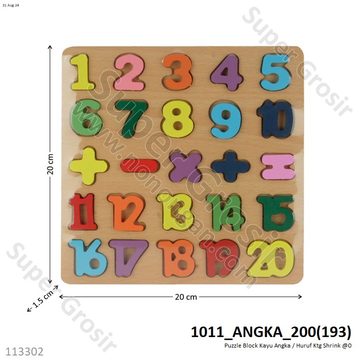 Puzzle Block Kayu BTC-060 Ktg Shrink @200