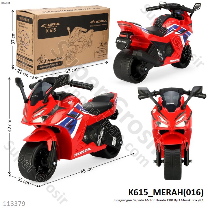 Tunggangan Sepeda Motor Honda CBR B/O Musik Koli @1
