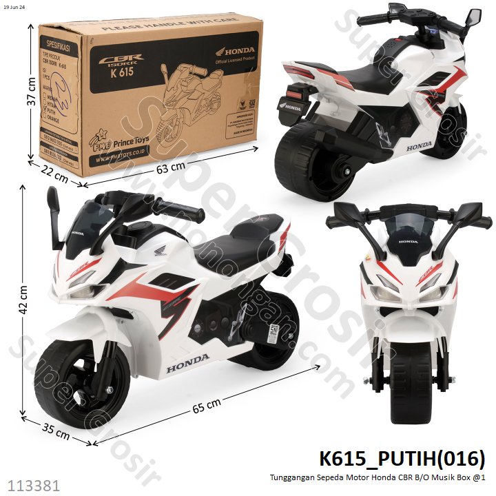 Tunggangan Sepeda Motor Honda CBR B/O Musik Koli @1