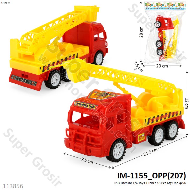 Truk Damkar F/C Toys 1 Inner 48 Pcs Ktg Opp @96
