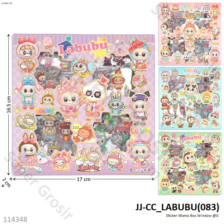 Sticker Momo Karakter Box Window @300