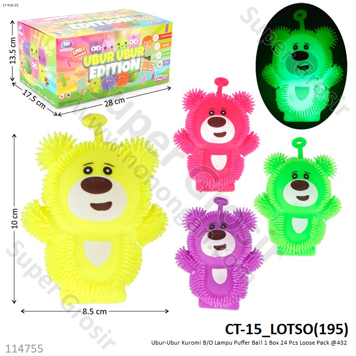 Ubur-Ubur B/O Lampu Puffer Ball 1 Box 24 Pcs Loose Pack @432