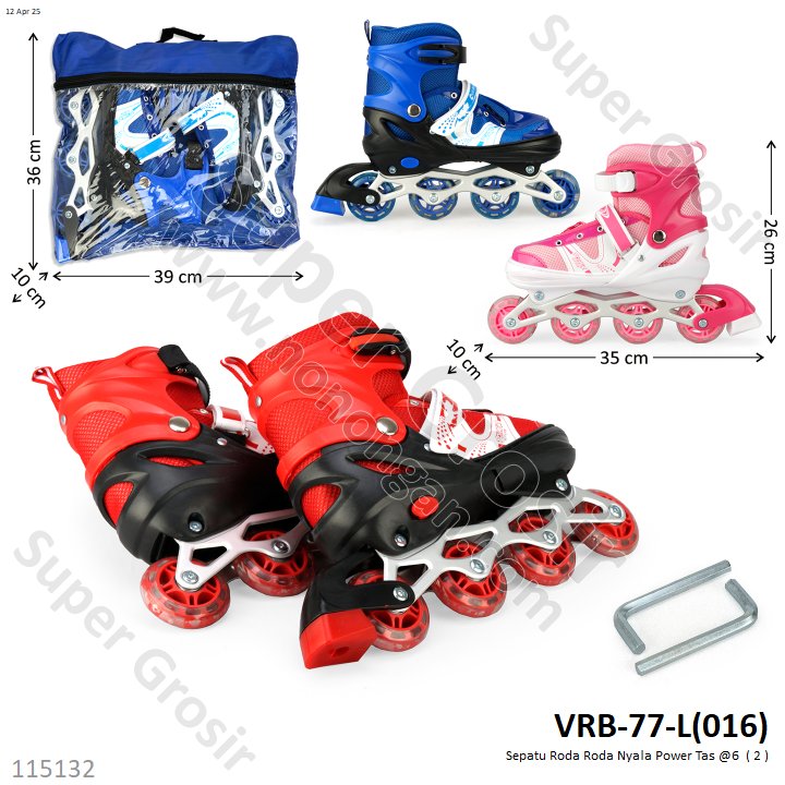 Sepatu Roda Roda Nyala Power Tas @6