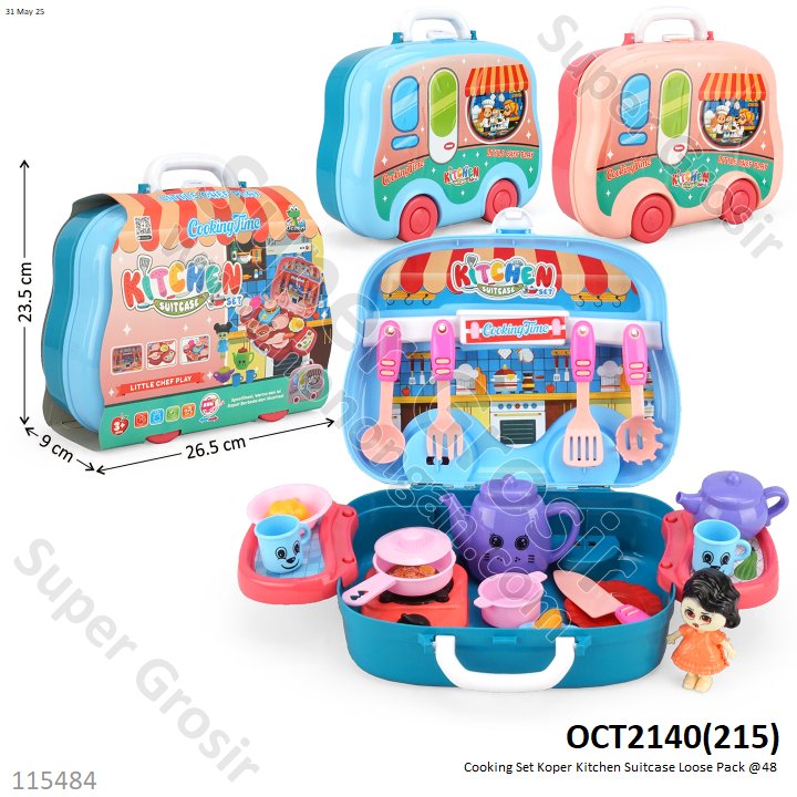 Cooking Set Koper Kitchen Suitcase Loose Pack @48
