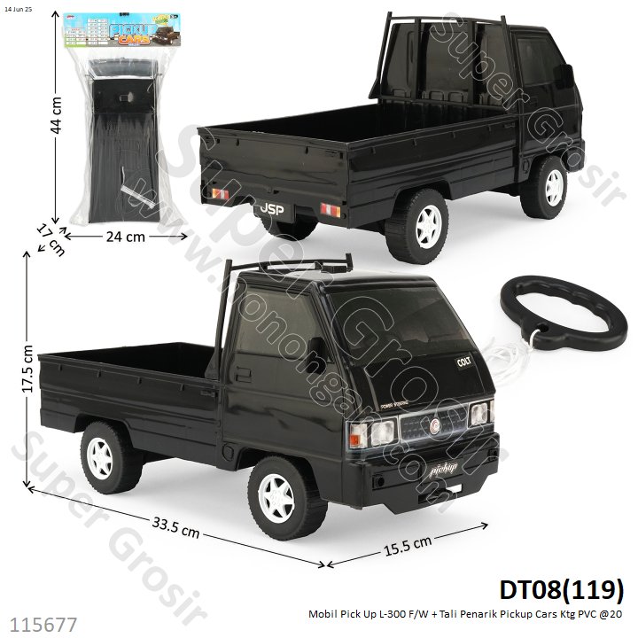 Mobil Pick Up L-300 F/W + Tali Penarik Pickup Cars Ktg PVC @22