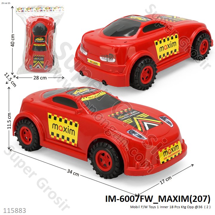 Mobil F/W Toys 1 Inner 18 Pcs Ktg Opp @36