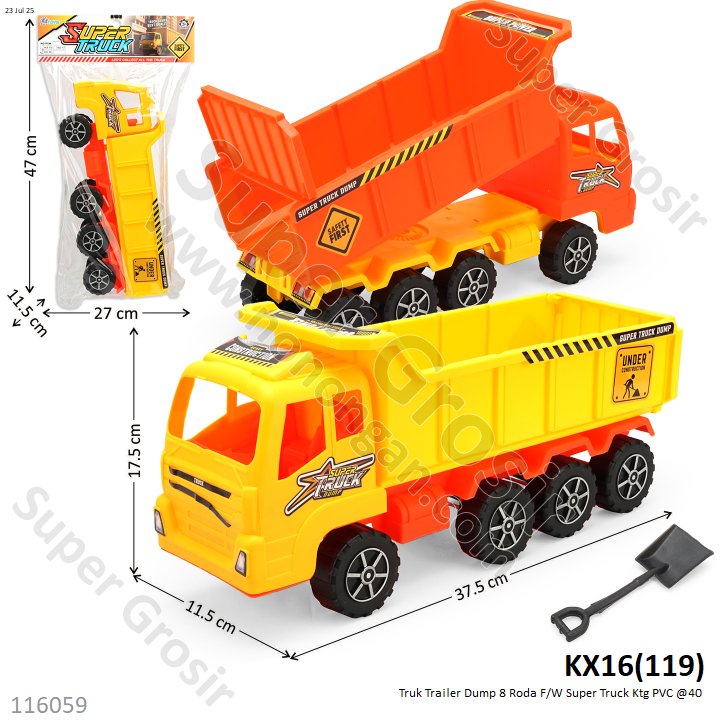 Truk Dump 8 Roda F/W Super Truck Ktg PVC @40