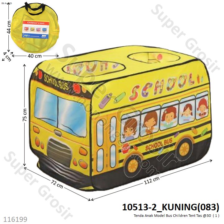 Tenda Anak Model Bus Children Tent Tas @30