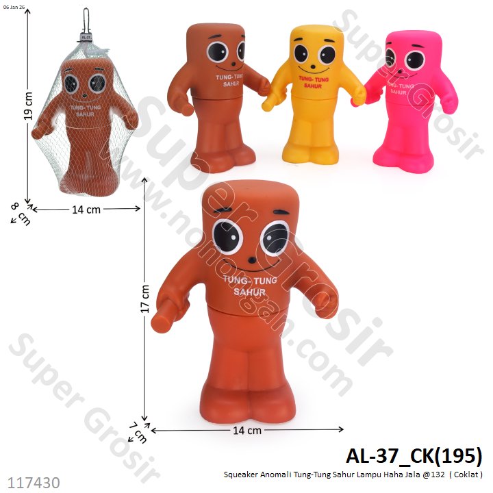 Boneka Cit-cit Anomali Tung-Tung Sahur Lampu Haha Jala @132