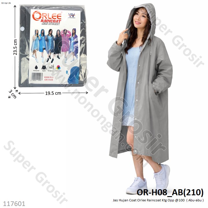 Jas Hujan Coat Orlee Raincoat Ktg Opp @100
