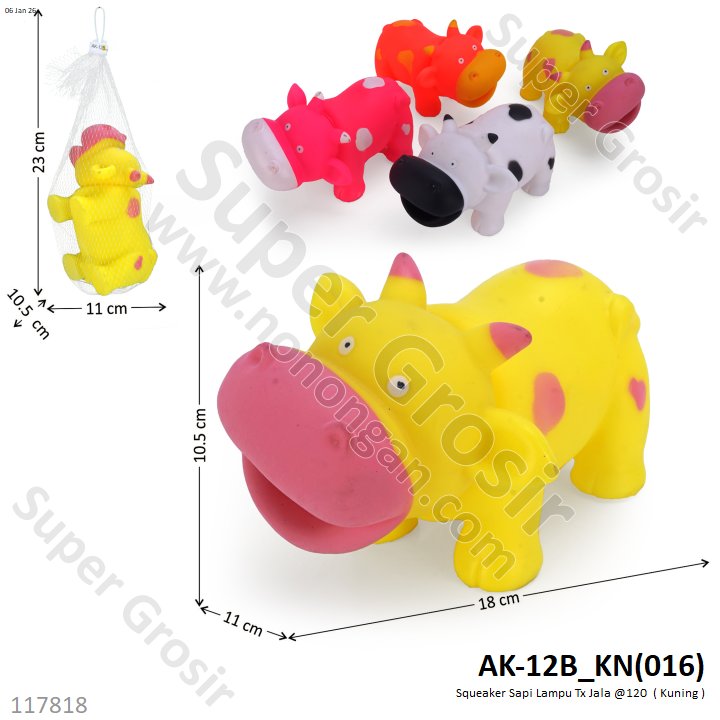 Boneka Cit-cit Hewan Sapi Lampu Tx Jala @120