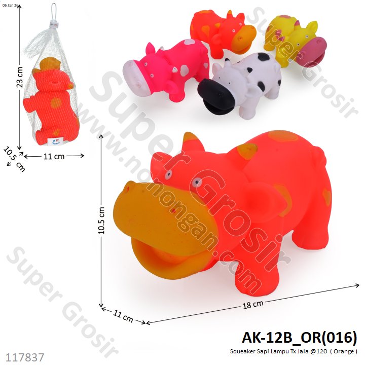 Boneka Cit-cit Hewan Sapi Lampu Tx Jala @120