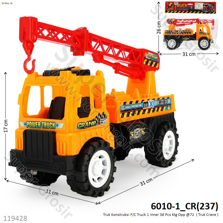 Truk Konstruksi F/C Truck 1 Inner 36 Pcs Ktg Opp @72