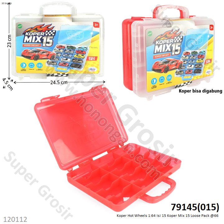 Koper Hot Wheels 1:64 Isi 15 Koper Mix 15 Loose Pack @66