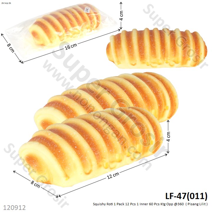 Squishy Roti 1 Pack 12 Pcs Ktg Opp @360