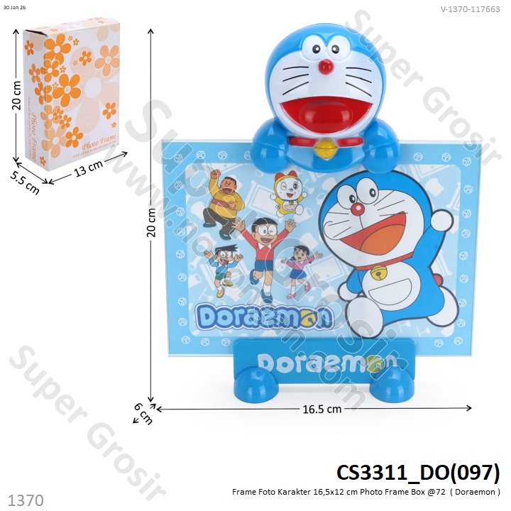 Frame Foto Karakter 16,5x12 cm Photo Frame Box @72