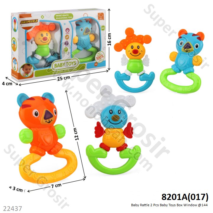 Baby Rattle 2 Pcs Baby Toys Box Window @144