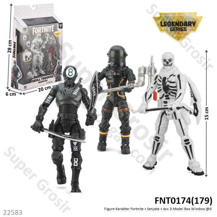Action Figure Fortnite Set Senjata dan Acc 3 Model Box Window @6