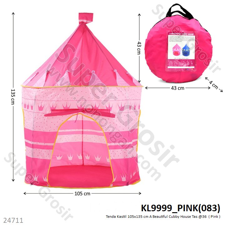Tenda Kastil 105x135 cm A Beautiful Cubby House Castle Tent H-801 / KL9999 Tas @36