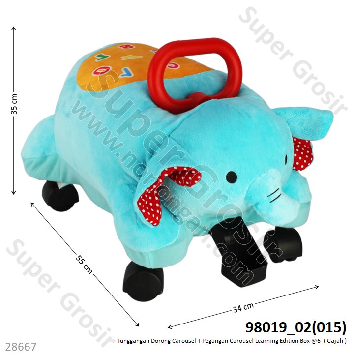 Tunggangan Boneka Carousel Hewan Pegangan Learning Edition 3 Model Box @6