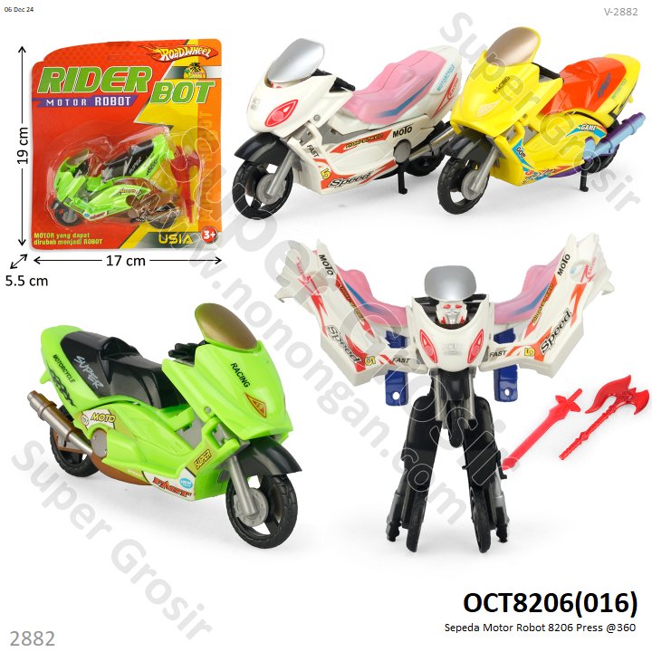 Robot Deform Sepeda Motor NMax F/W + Senjata Rider Bot Press @360