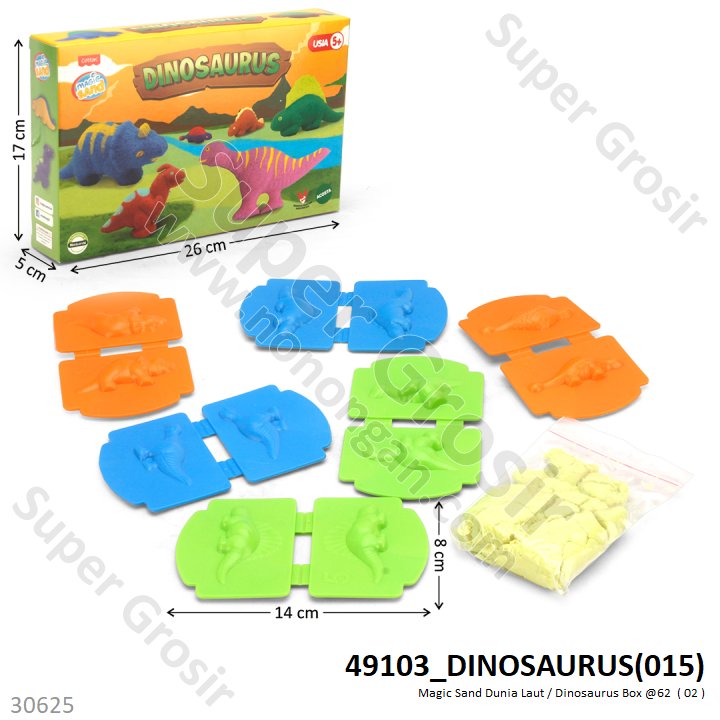 Magic Sand Set Cetakan Dunia Laut / Dinosaurus Box @62