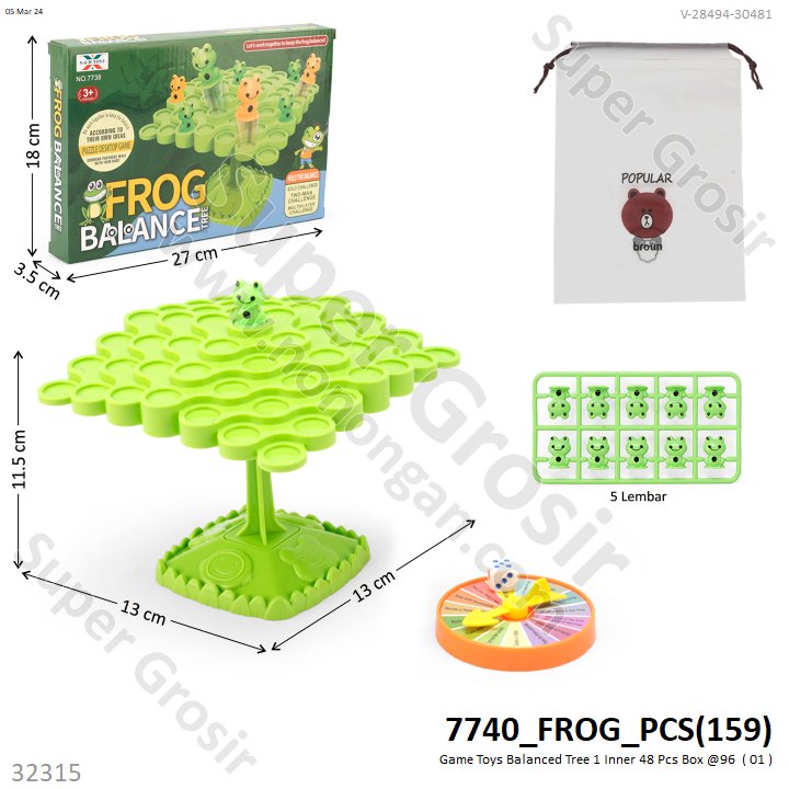 Game Toys Balance Tree 1 Inner 48 Pcs Box @96