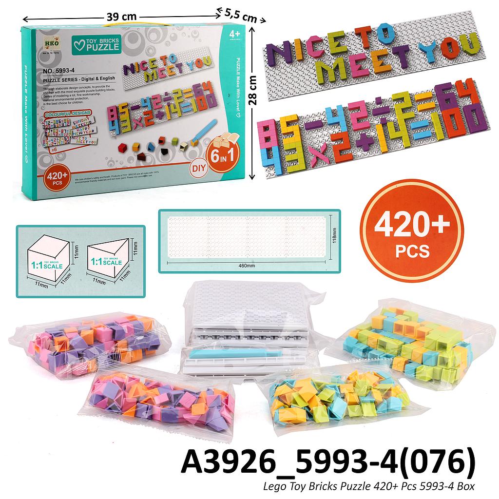 Puzzle Block Toy Bricks Puzzle 420+ Pcs Box @48