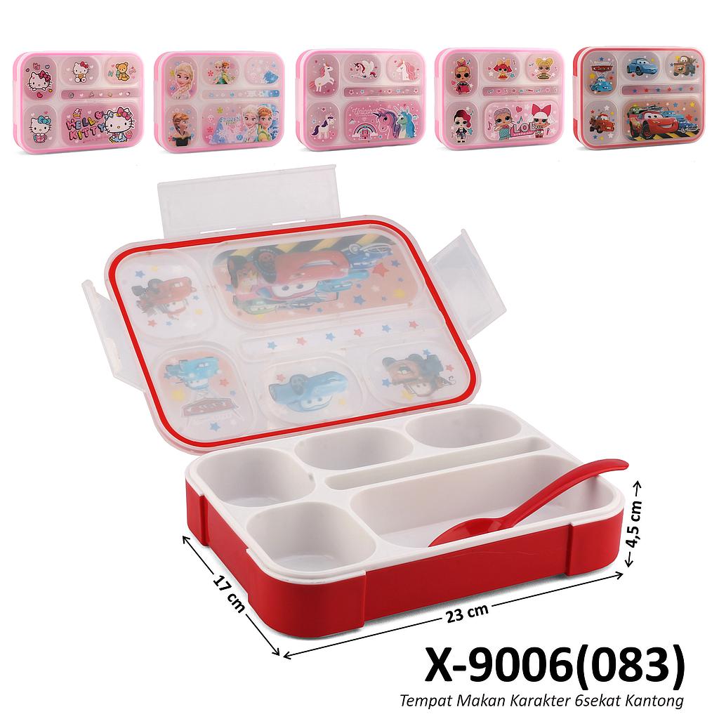 Lunch Box Karakter 6 Sekat Ktg @64
