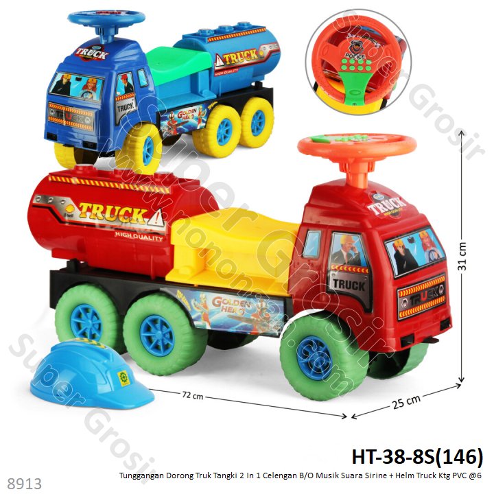 Tunggangan Truk Tangki dan Helm 8 Suara Truck Ktg @6