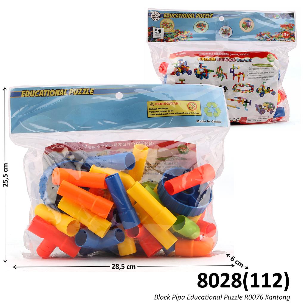 Block Pipa Pipeline Building Blocks Educational Puzzle R0076 Ktg PVC @25