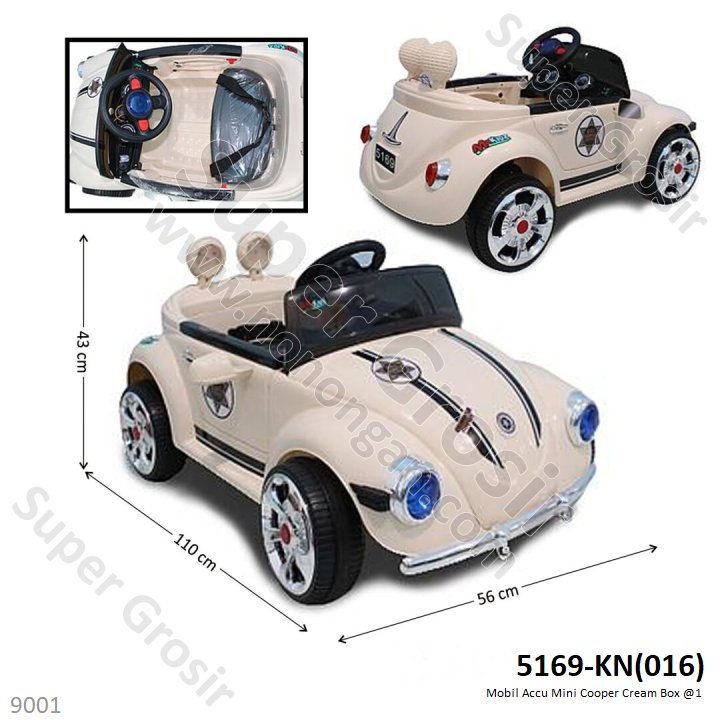 Mobil Aki Mini Cooper Cream Box @1 