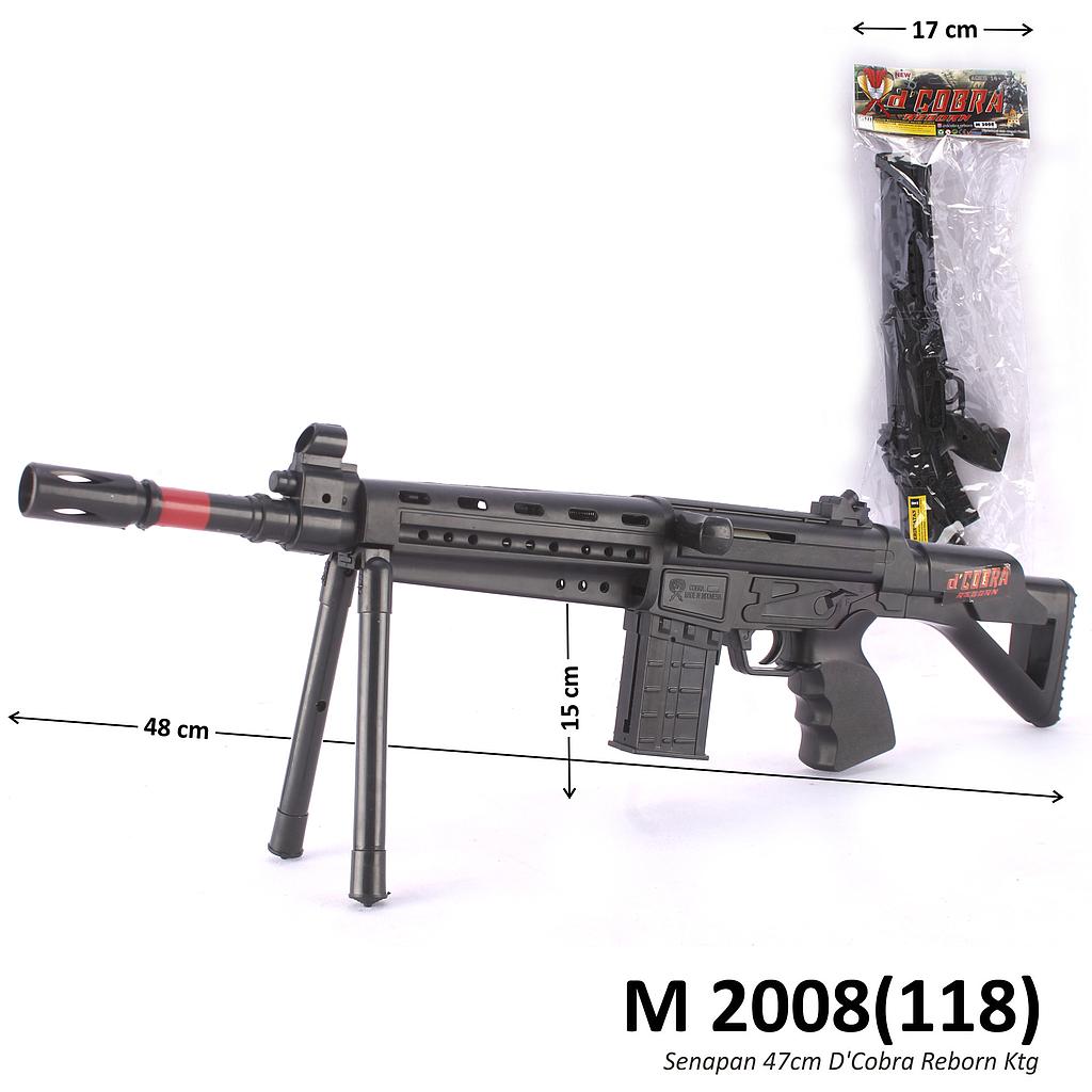 Senapan Peluru Plastik 48 cm D'Cobra Reborn Ktg PVC @84