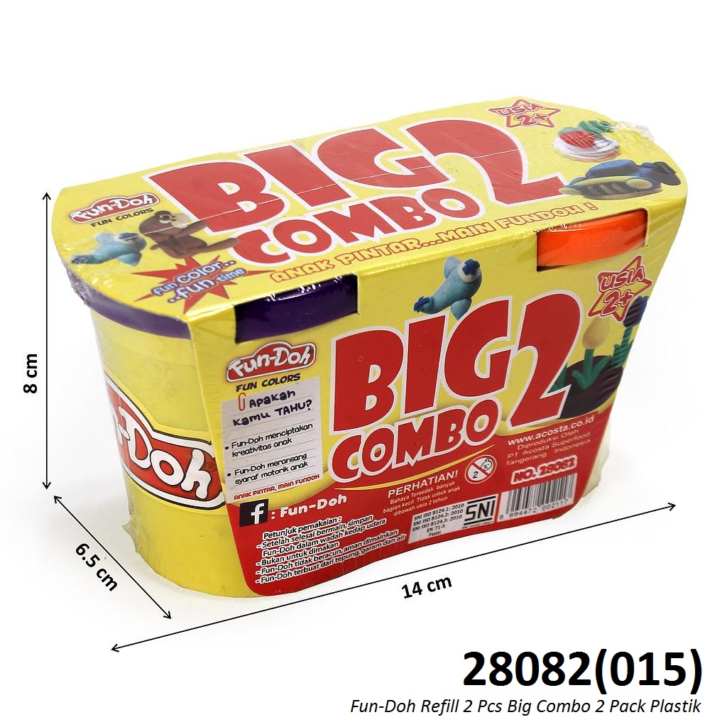 Fun-Doh Refill 2 Pcs Big Combo 2 Ktg Shrink @75