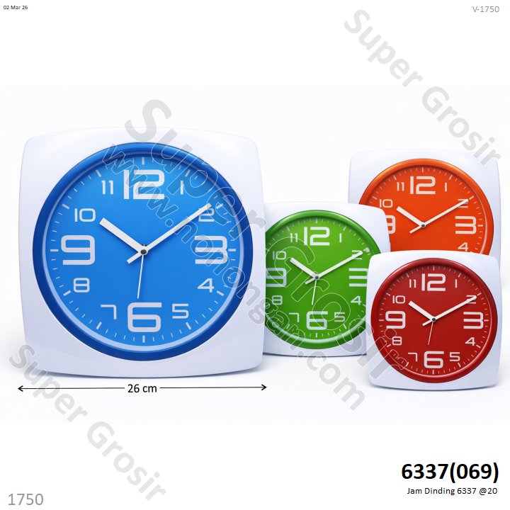 Jam Dinding 6337 @20