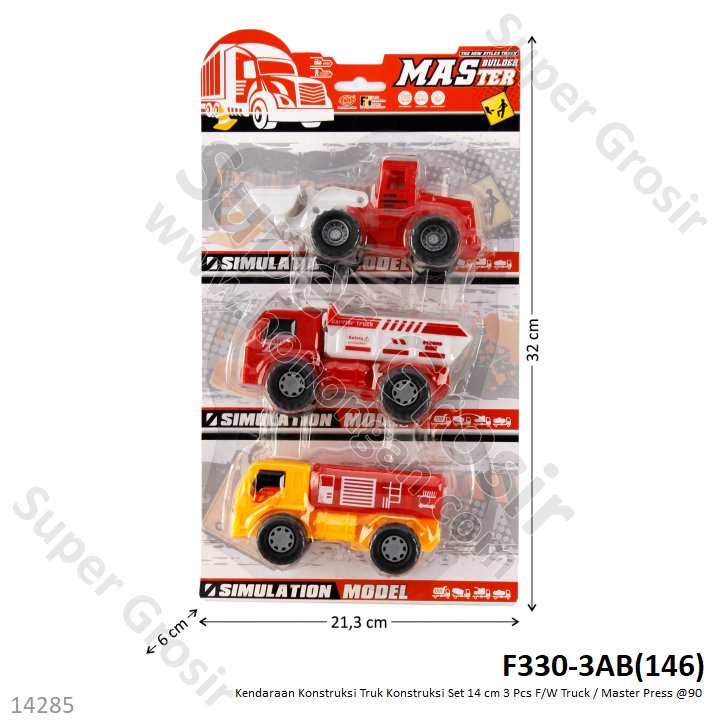 Truk Konstruksi 3 Pcs F/W Truck 2 Varian Press @90