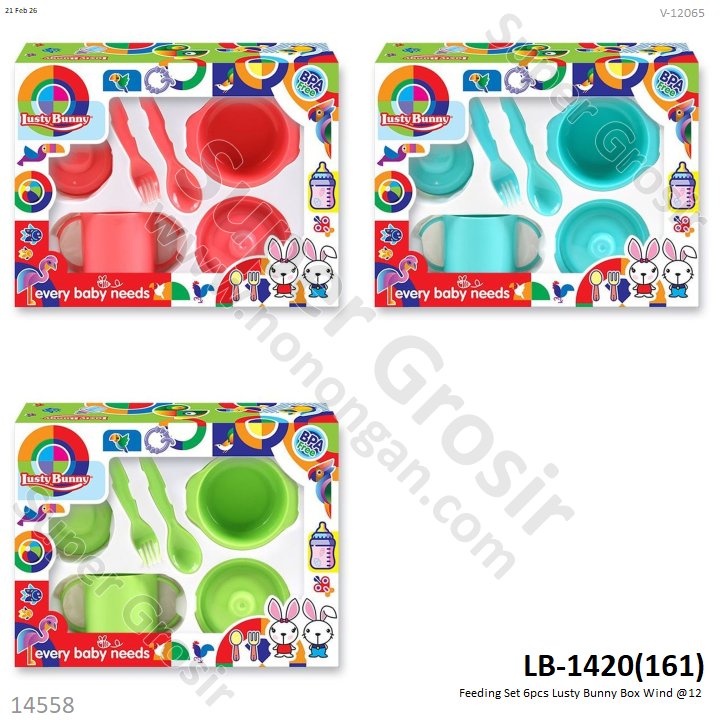 Feeding Set 6pcs Lusty Bunny Box Wind @12