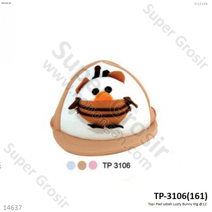 Topi Pad Lebah Lusty Bunny Ktg @12