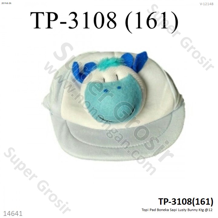 Topi Pad Boneka Sapi Lusty Bunny Ktg @12