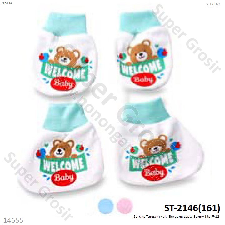 Sarung Tangan+Kaki Beruang Lusty Bunny Ktg @12