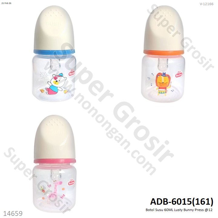 Botol Susu 60ML Lusty Bunny Press @12