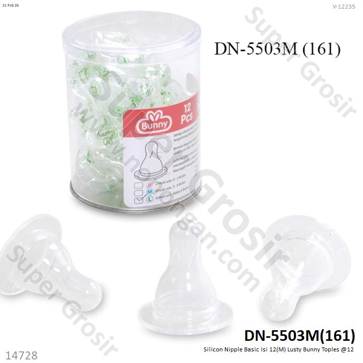 Silicon Nipple Basic Isi 12(M) Lusty Bunny Toples @12
