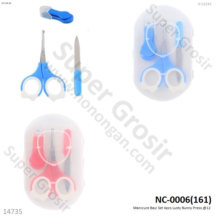 Manicure Bayi Set 4pcs Lusty Bunny Press @12