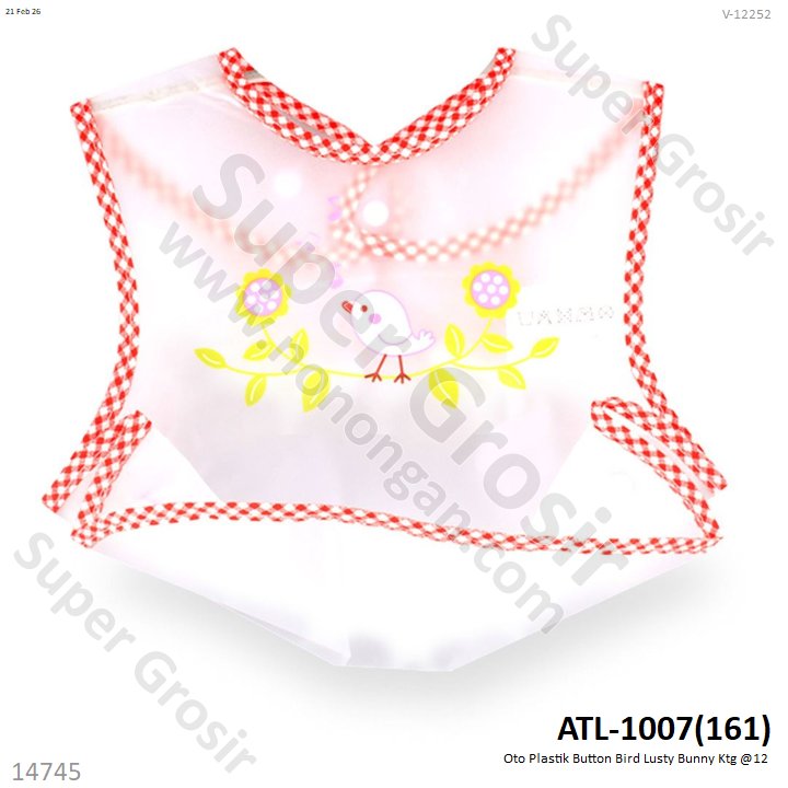 Oto Plastik Button Bird Lusty Bunny Ktg @12