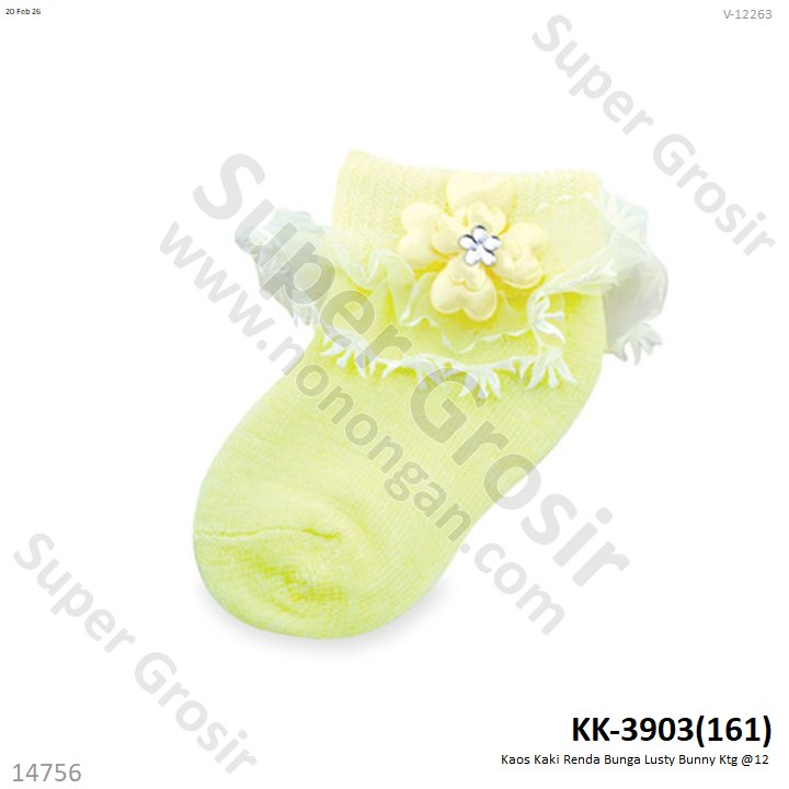 Kaos Kaki Renda Bunga Lusty Bunny Ktg @12